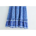 thumbnail image 3 of U.Vomade Robe Maxi Vintage Mode Femme Imprimée Col en V Rayonne Plage Boho Frange Été Boho, 3 of 9