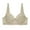 Khaki, variant on Women's Lace Mesh Bra With Exquisite Embroidery Sheer 3/4 Cup Push up Bra with Adjustable Straps