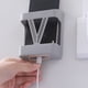 thumbnail image 4 of Wall Mount Phone Charging Holder | No Drill Adhesive Installation | Plastic Rack | Non-Slip Frosted Finish | Universal Fit | Orange | Compact Size 4.33x3.54x1.57in | 1 Pack, 4 of 6