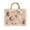 Beige, variant on YIFEI Bamboo Handle Sequin Embroidered Floral Tote Bag Evening Handbag for Wedding Party