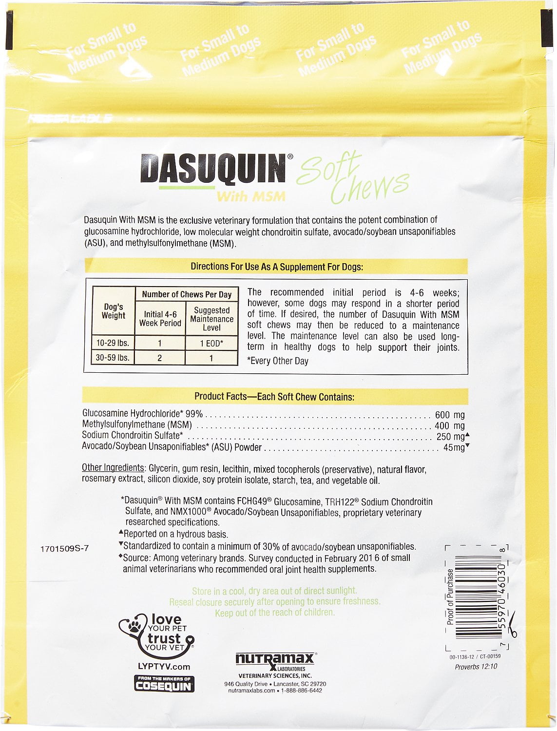 dasuquin with msm ingredients