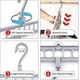thumbnail image 2 of 12 Pack Magic Clothes Hangers, Premium Foldable Clothes Hangers, Versatile Space Saving Clothes Hang, 2 of 5