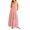 Red, variant on Women's Striped Tie Shoulder Tiered Maxi Dress with Smocked Bodice 80% polyester and 20% cotton fabric ideal for events