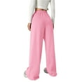 thumbnail image 4 of XXWXYD Girls Baggy Sweatpants Cute Bowknot Print Wide Leg Jogger Sweatpants Girls Joggers Pants Kids Elastic Waist Athletic Loung𝖾 Casual Trousers, 4 of 6