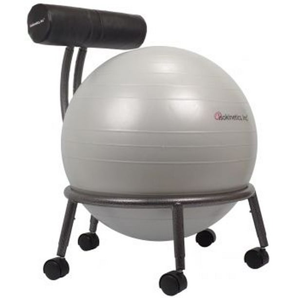 Inc. Brand Adjustable Fitness Ball Chair Silver Flake