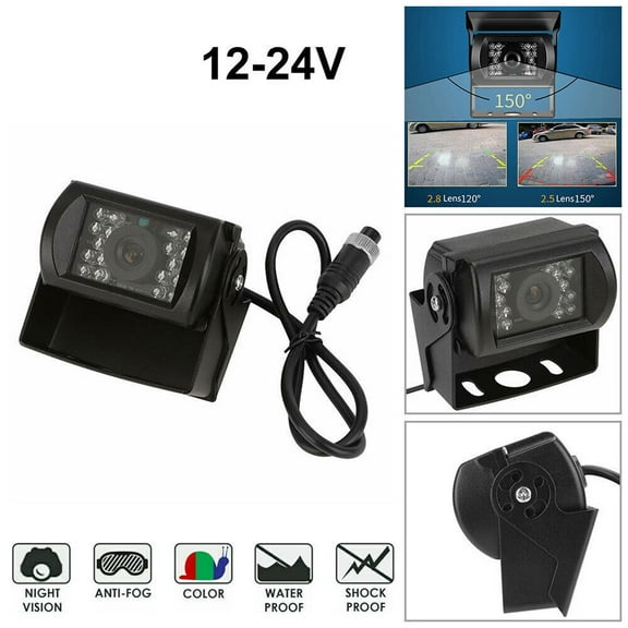 yaaqii 12-24V 4Pin Heavy Duty RV Truck Trailer for IR Rear View Waterproof Reversing Camera