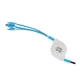 thumbnail image 3 of Cable USB retráctil 3 en 1, adaptador de cable de carga múltiple para IOS/Tipo C/Micro puerto, azul, 3 of 12
