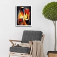 thumbnail image 2 of Cubist Candles Flames Surrealist Still Life Oil Painting Art Print Framed Poster Wall Decor 12x16 inch, 2 of 5