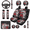 Skull Rose, variant on HUIACONG Camouflage Pattern Car Seat Cover Set, with Hand Rest Pad Car Headrest Covers, Compatible with Truck Trucks