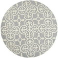 thumbnail image 4 of SAFAVIEH Cambridge Kimberly Geometric Wool Area Rug, Silver/Ivory, 8' x 10', 4 of 10