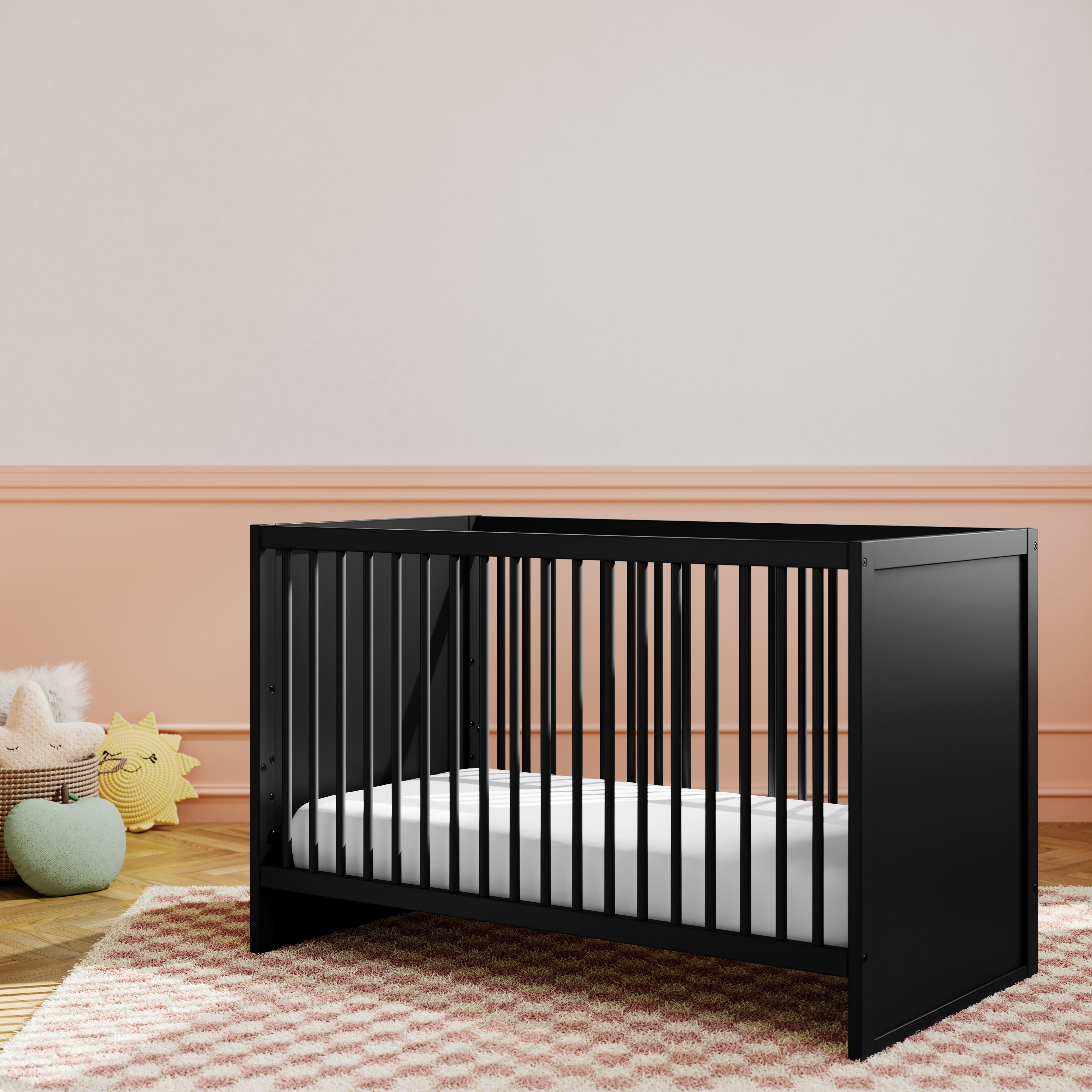 Storkcraft Calabasas 3-in-1 Convertible Baby Crib, Black
