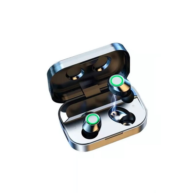 Audífonos Inálambricos Petukita Box YD03 con Caja de Carga LED Negro Bluetooth V5.3 Sport