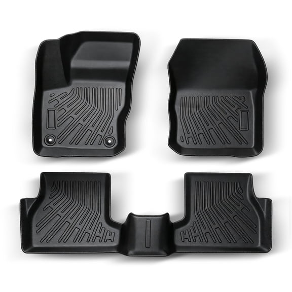 kimllier TPE Rubber Cargo Liner Front Rear Car Floor Mats Black For Ford Focus 2012-2018