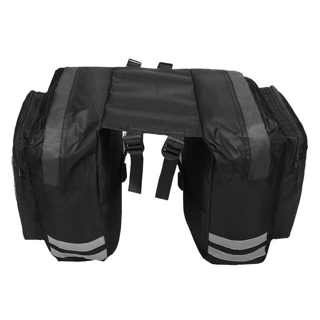 30L Cycling Bike Cargo Pannier Rear Seat Tail Trunk Saddle Bag Pouch Black