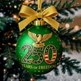 thumbnail image 7 of Dserhfy United States 250th Anniversary Ornament 250th Anniversary Acrylic Christmas Ball Ornament Patriotic Christmas Tree Hanging Decor, 7 of 7
