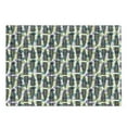 thumbnail image 1 of Leaves Cutting Board, Ornate Polka Dotted Pattern with Monochrome Tropical Spring Foliage Illustration, Decorative Tempered Glass Cutting and Serving Board, Large Size, Multicolor, by Ambesonne, 1 of 1