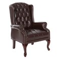 thumbnail image 2 of Office Star Chaise Traditionnelle Style Queen Ann en Rouge, 2 of 4
