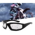 thumbnail image 3 of Goodwill 3 Pairs Motorcycle Riding Glasses Padded Goggles UV Protection Dustproof Windproof Motorcycle Sunglasses, for Outdoor Sports Activities(Mixed color), 3 of 6