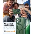 thumbnail image 2 of Magnetic Case for iPhone 16 Pro Max with Full Camera Protection [Compatible with Magsafe] [Translucent Matte] Protective Phone Case, Hot Pink, 2 of 5