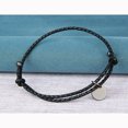thumbnail image 4 of Punk Rock de cuero Wrap Brazalete novio Negro Sunnimix Brazalete trenzado vintage, 4 of 8