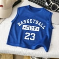 thumbnail image 2 of CONZONE Toddler Baby Boys T Shirts Number 23 Graphic Short Sleeve Tee Shirt for Boys Crew Neck Lightweight Loose Fit Kids Spring Summer Tops, 2 of 3