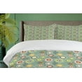 thumbnail image 3 of Ambesonne Geometric Duvet Cover Sets, Abstract Hearts and Dots, 2-King, Multicolor, 3 of 6