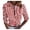 Red, variant on Women Fashion Trim Button Stripe Print Shirts For Women Flat Sleeve Outdoor Casual Blouse Tops Black,S