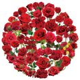 thumbnail image 2 of Pegatinas PET de vinilo transparente con forma de rosa roja, impermeable, 50 unidades, 2 of 2