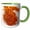 Green/White, variant on 3drose, Chanda Haro, Pampore, Jammu and Kashmir, India. Saffron Crocus Flower, 11oz Mug