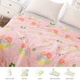 thumbnail image 6 of Qocolhg Quilt Queen Size - Cooling Blankets for Hot Sleepers, Skin-friendly Plain Printed Washed Cotton Summer Quilt, Oversized Bedding Soft Coverlet Quilts Queen Size, Summer Clearance, Pink, 6 of 6
