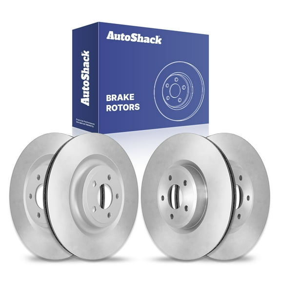 AutoShack Front Vented & Rear Vented Brake Rotors 4-PC Set Replacement for 2020-2023 Ford Explorer 2020-2023 Lincoln Aviator 2020-2025 Ford Police Interceptor Utility