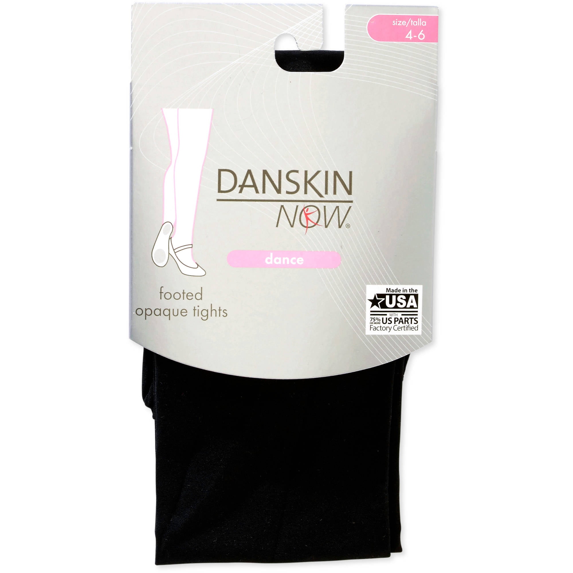 Danskin Now Danskin Now Opaque Footed Dance Tights, Sizes 416