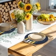 thumbnail image 4 of Nautical Anchor Round Placemats Set of 8 for Dinning Tables,Heat-proof Braided Table Mats 15 Inch,Navy Blue Yellow Striped Farmhouse Ombre Washable Place Mat for Kitchen Restaurant Party Table Decor, 4 of 9