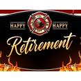 thumbnail image 4 of Decorative Design Happy Retirement Banner Firefighter Theme Red White Background for Event, 4 of 8