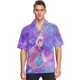 thumbnail image 3 of Camisas hawaianas para hombre, de manga corta, con estampado 3D de animales, camisa de playa Aloha, camisas informales de verano de gran tamaño con botones, 3 of 5