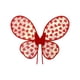 thumbnail image 2 of Adornos para San Valentín, regalos para San Valentín, alas de mariposa con flores en la parte trasera, decoradas con alas de poliéster., 2 of 9