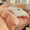thumbnail image 5 of Simple Duvet Cover Set, Extra Soft Bedding Set 3 Pcs Includes 1 Double-Sided Duvet Cover and 2 Pillow Shams, Light Pink, 5 of 5