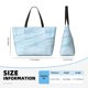 thumbnail image 4 of Fotbe Light Blue Marble Bolsa de Viaje para Playa - Resistente al Agua, Bolsa Tote de Gran Capacidad y Ligera con 7 Bolsillos para Mujeres y Hombres, 4 of 7