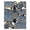 White, Pattern 6, variant on ODIKA 4'x6' Machine Washable Non-Slip Area Rug, Contemporary Black High Traffic Rug, Beige, 961770