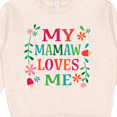 thumbnail image 3 of Inktastic Mamaw Loves Me Girls Apparel Toddler Sweatshirt, 3 of 4