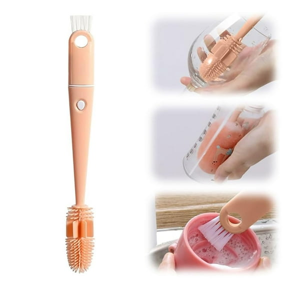 Clearance Cleaning Brush under $1,4 In 1 Cup Lid Cleaning Brush Portable Multipurpose Bottle Cleaner Brush Sets Household Mini Cleaner Brush Set For Cups Lids Bottle