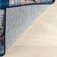 thumbnail image 3 of nuLOOM Verity SplashGuard Traditional Medallion Machine Washable Area Rug, 9' x 12', Verity Blue, 3 of 11