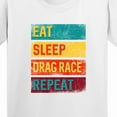 thumbnail image 4 of Inktastic Drag Racing Eat Sleep Drag Race Repeat Youth T-Shirt, 4 of 5