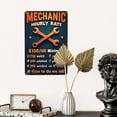 thumbnail image 6 of Mechanic Gifts For Men - Garage Metal Tin Signs Vintage Car Shop Accessories Decor Mechanic Hourly Rate Metal Sign 8X12 In Man Cave Garage Office Coffee Birthday Men Women Father'S Day Graduation, 6 of 8