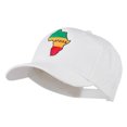 thumbnail image 2 of Map of Africa Embroidered Cap - White OSFM, 2 of 5