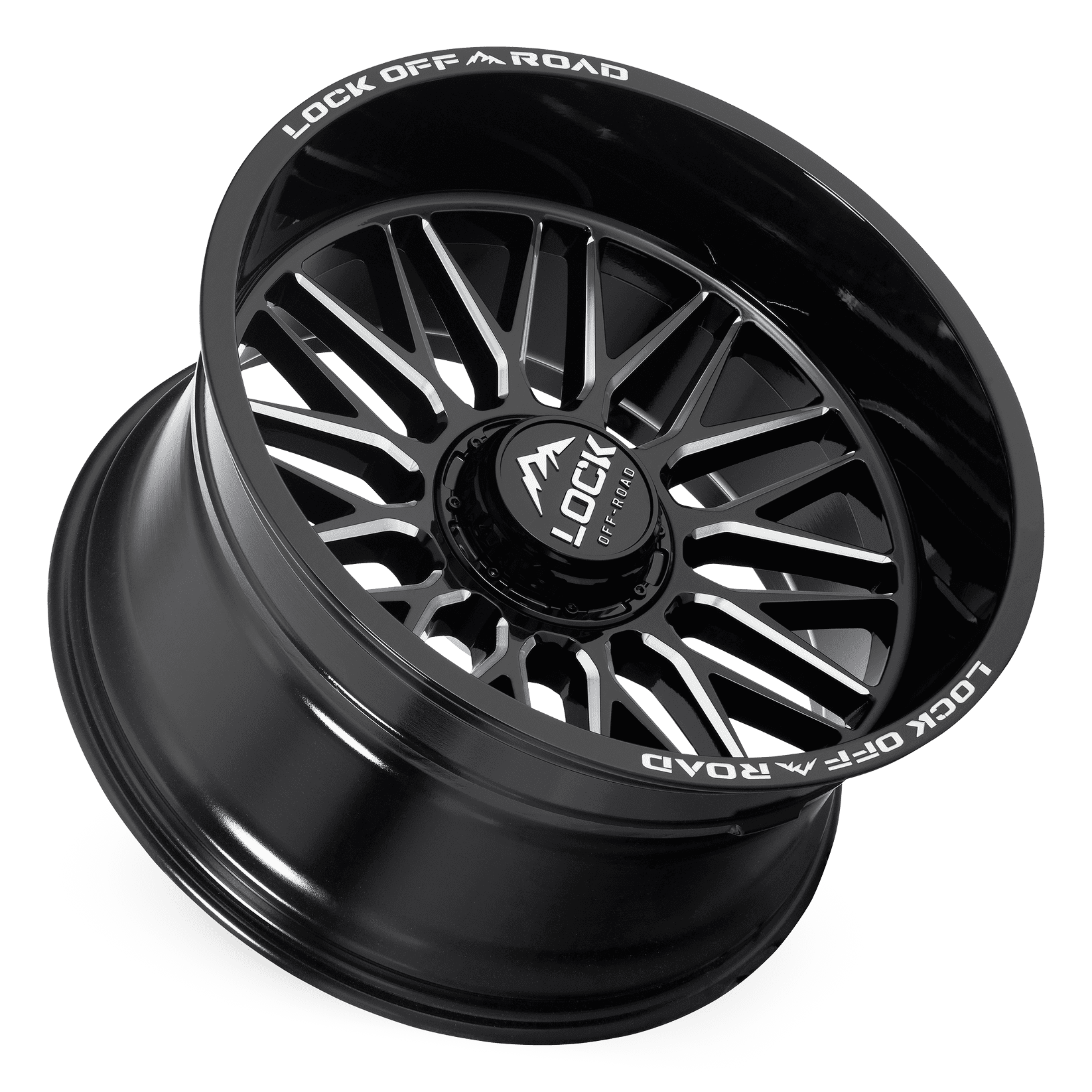 Lock Off-Road Lock Extreme Apex Gloss Black Milling 9-20