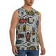 thumbnail image 2 of Balery Bright Insects Camisetas sin mangas para hombre, absorbe la humedad y protege contra el mal olor.-Medium, 2 of 7