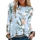 thumbnail image 3 of Blusa suelta informal con cuello redondo y manga larga para mujer Fridja  czfsfas2574, 3 of 5