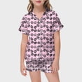 thumbnail image 2 of MIASHUI Pyjama Boutonné 2 Pcs Garçon Fille Imprimé de Pâques pour Enfants, Rose, 2-3 Ans, 2 of 5