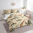 thumbnail image 3 of Homewish Deer Fish Bird 7-Piece Bedding Comforter Set For Female Men Adults,Hunting And Fishing King Bedding Sets,Animal Wildlife Ultra Soft Bed Sheets,Lightweight Room Decor,Reversible, 3 of 8